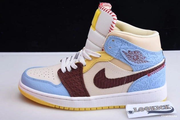Rouge Jordan Fearless Air SE 1 Mid CU2803-200 Chateau x Maison 1021